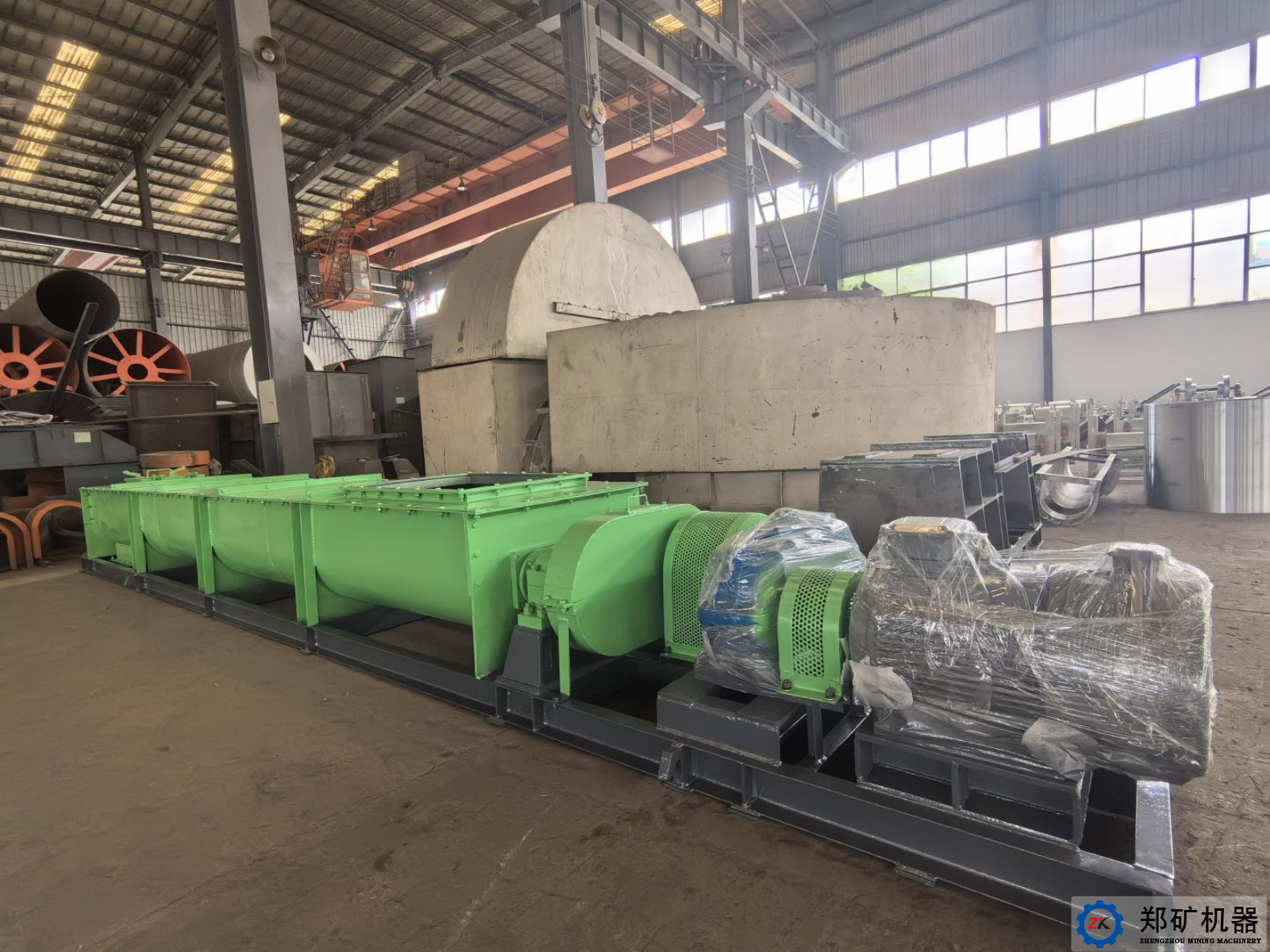 熱烈祝賀寧波ZJ400×5m雙軸攪拌機設備交貨完成！